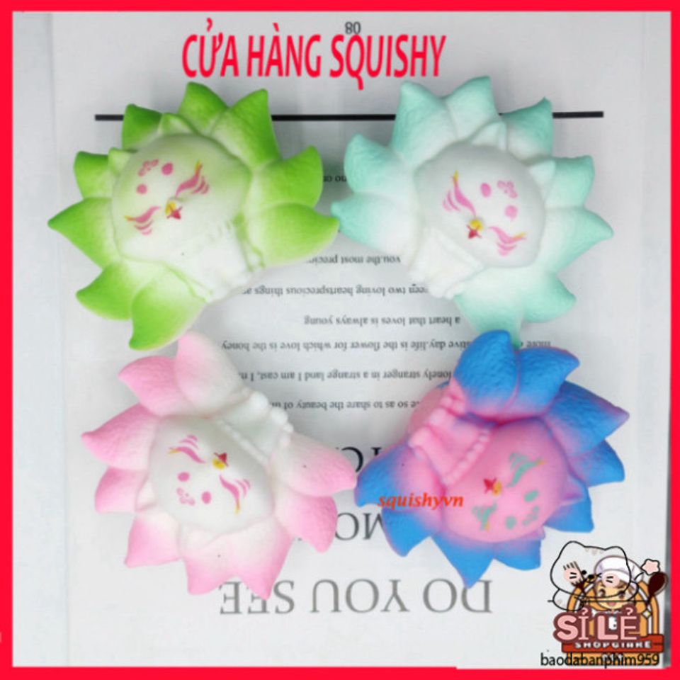 Hồ Ly Tinh Xanh Dương 7 Màu Squishy - Đồ Chơi Giải Trí Siêu Dễ Thương, Giảm Căng Thẳng Cho Trẻ Em