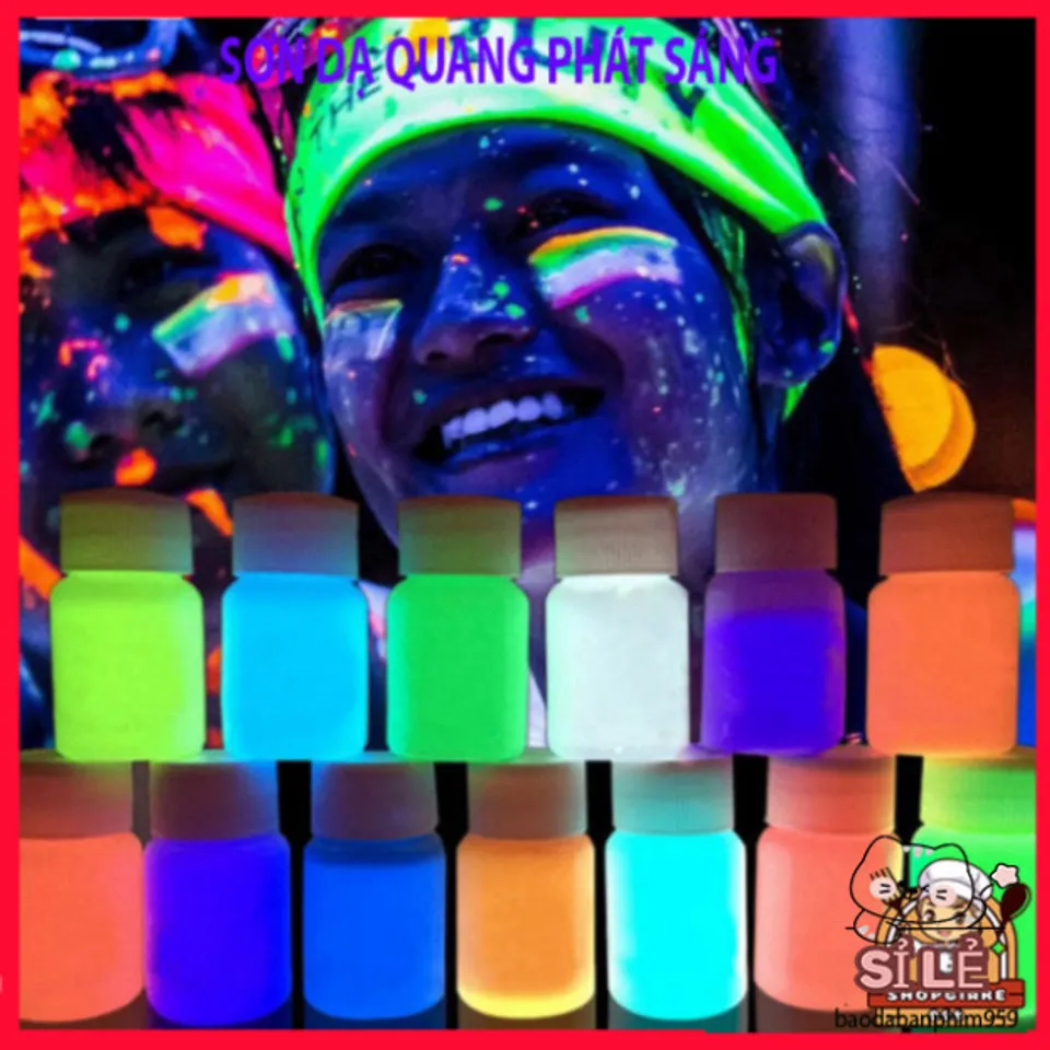 Sơn Dạ Quang 20ml - Chuyên Dùng Bodypainting, Trang Trí Mặt và Đồ Dùng ...
