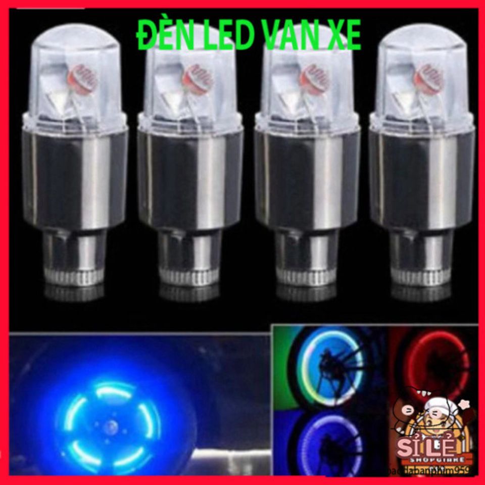 Nắp van lốp xe đạp LED phát sáng đa sắc - Phụ kiện trang trí bánh xe nổi bật cho xe đạp, xe máy, xe hơi