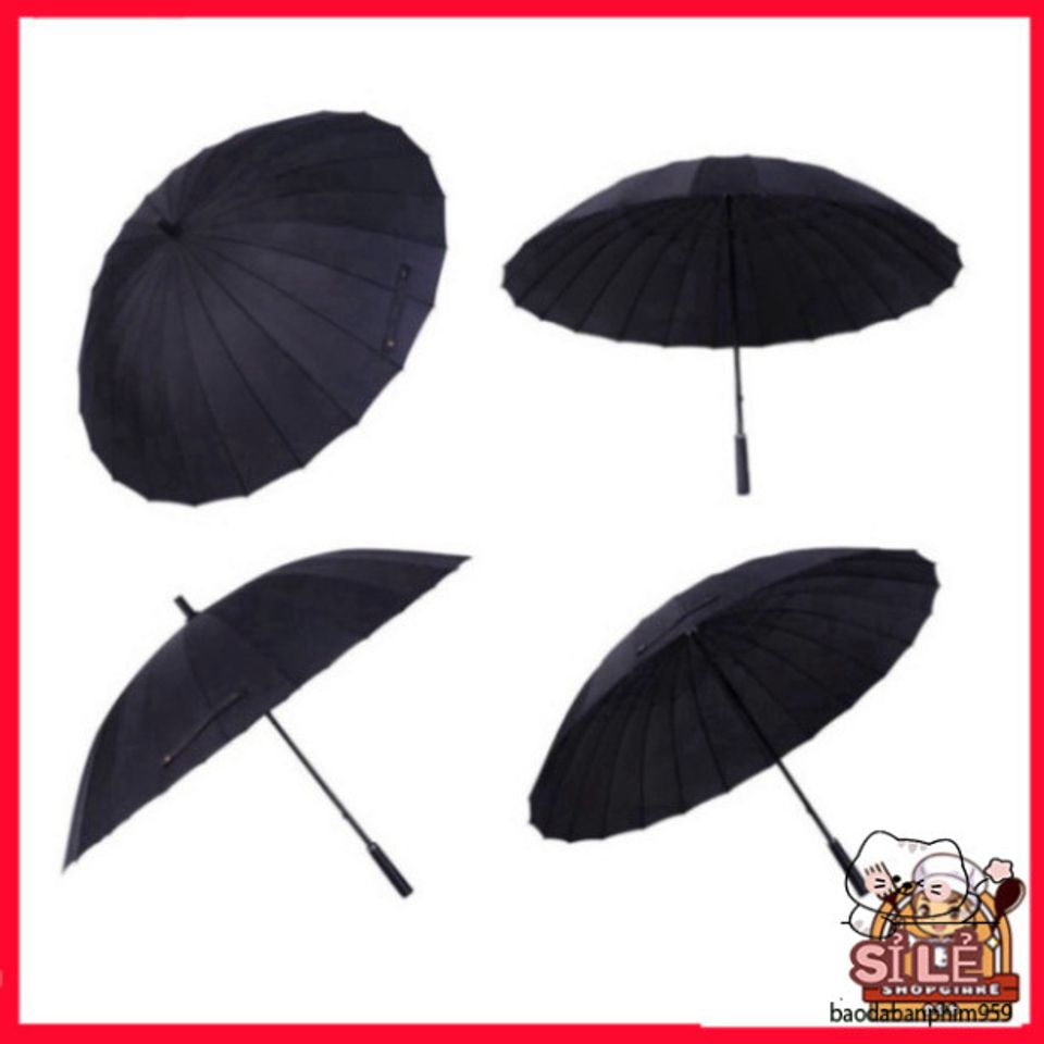 Ô Dù Thời Trang Siêu Bền 24 Nan Chống Nắng, Chống Mưa, Kích Thước 116cm - Quai Đeo Tiện Lợi, Bảo Hành Uy Tín