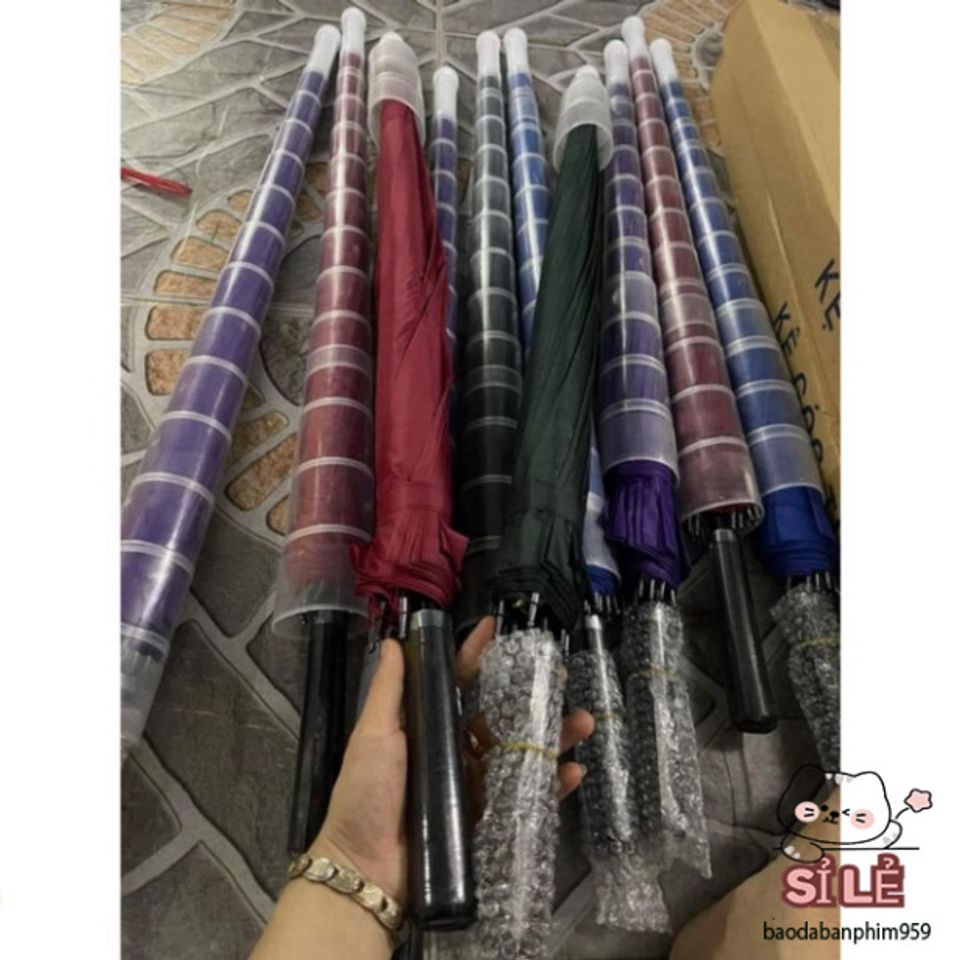 Ô Dù Thời Trang Siêu Bền 24 Nan Chống Nắng, Chống Mưa, Kích Thước 116cm - Quai Đeo Tiện Lợi, Bảo Hành Uy Tín