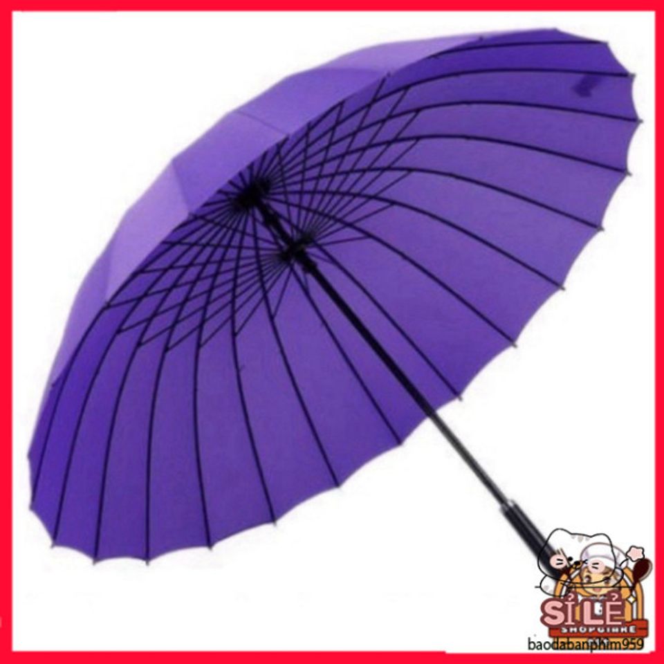 Ô Dù Thời Trang Siêu Bền 24 Nan Chống Nắng, Chống Mưa, Kích Thước 116cm - Quai Đeo Tiện Lợi, Bảo Hành Uy Tín