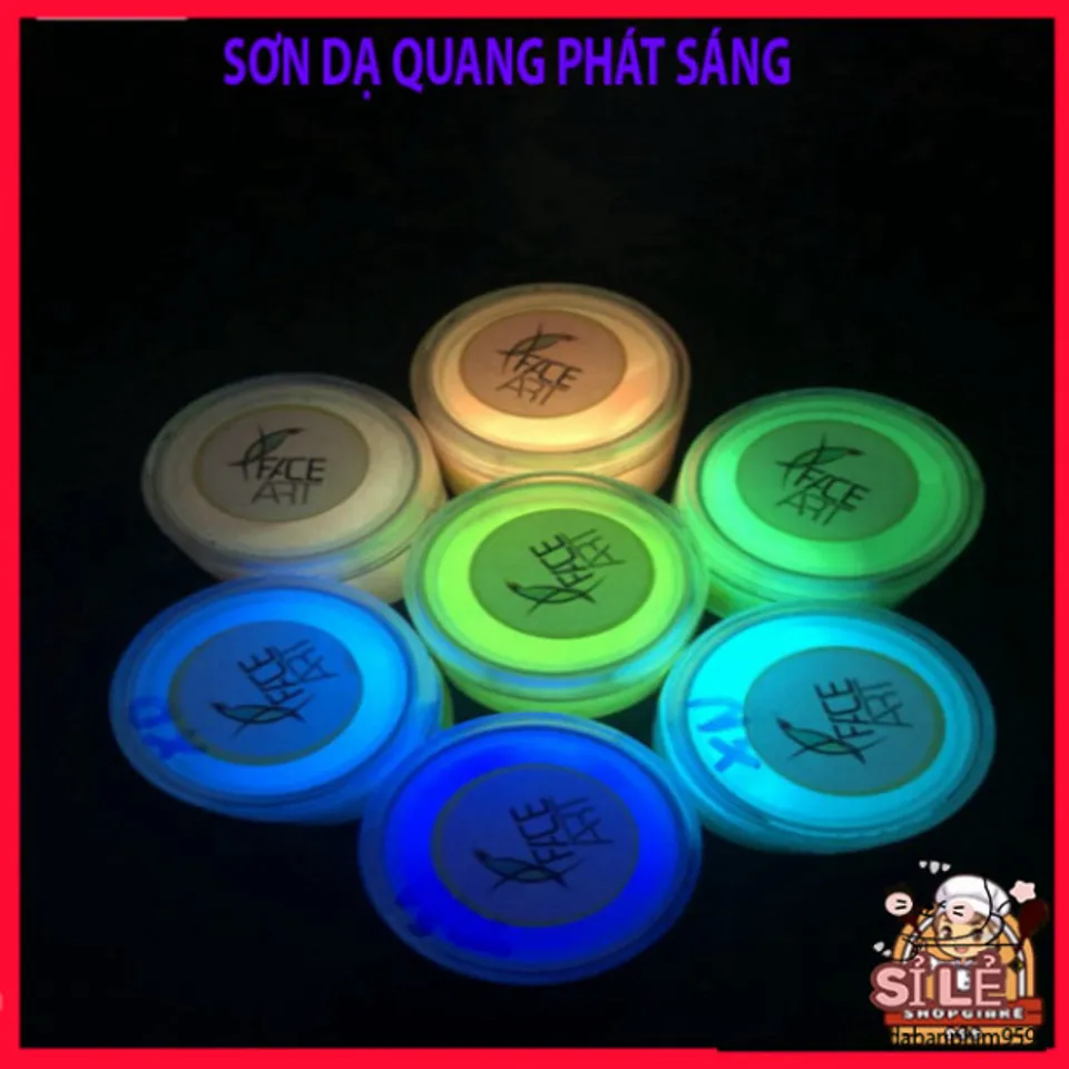 Sơn Dạ Quang 60gr – Sơn Acrylic Phát Sáng Đêm Màu Xanh Lá/Xanh Dương ...