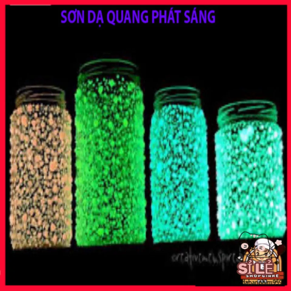 Sơn Dạ Quang 60gr – Sơn Acrylic Phát Sáng Đêm Màu Xanh Lá/Xanh Dương ...