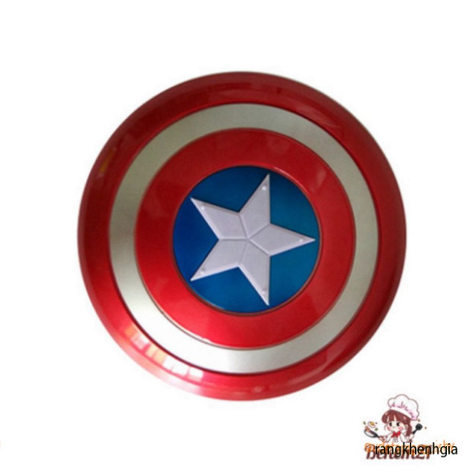 Khiên Captain America Nhựa Cao Cấp - Đồ Chơi Siêu Anh Hùng Marvel 32cm - Quà Tặng Fan Hâm Mộ, Hoạt Động Ngoài Trời, Cosplay