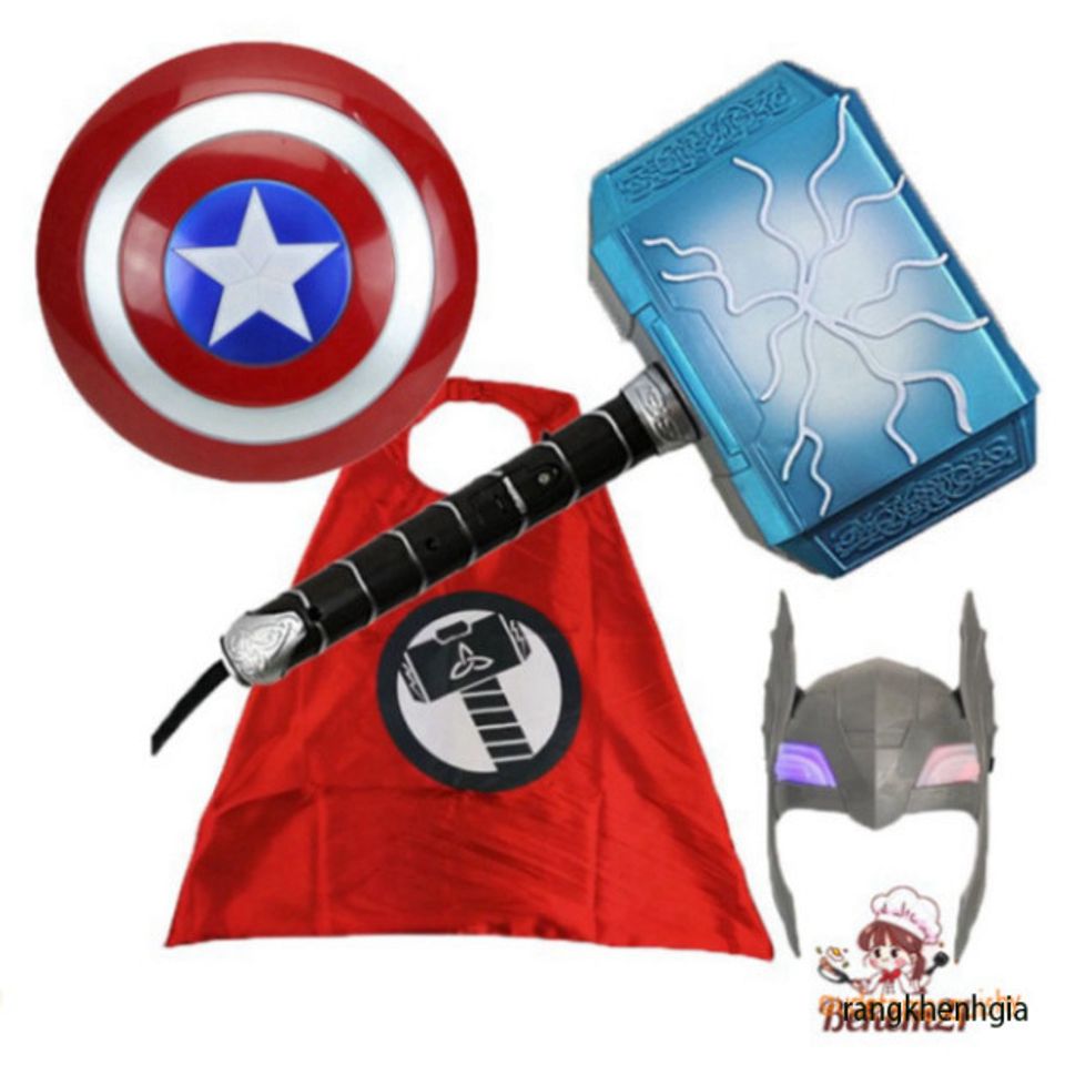 Khiên Captain America Nhựa Cao Cấp - Đồ Chơi Siêu Anh Hùng Marvel 32cm - Quà Tặng Fan Hâm Mộ, Hoạt Động Ngoài Trời, Cosplay