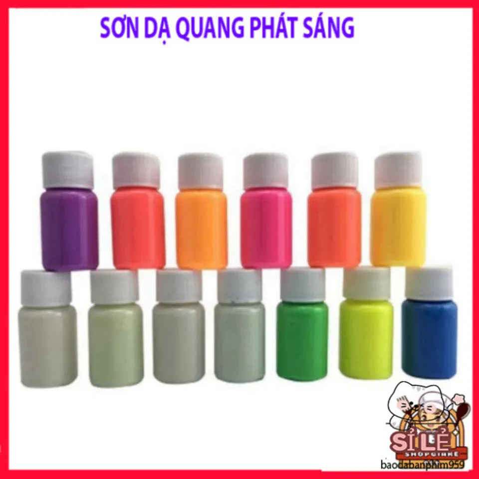 Sơn Dạ Quang Acrylic 30g - Sơn Bột Phát Sáng Trong Bóng Tối, Hiệu Ứng ...