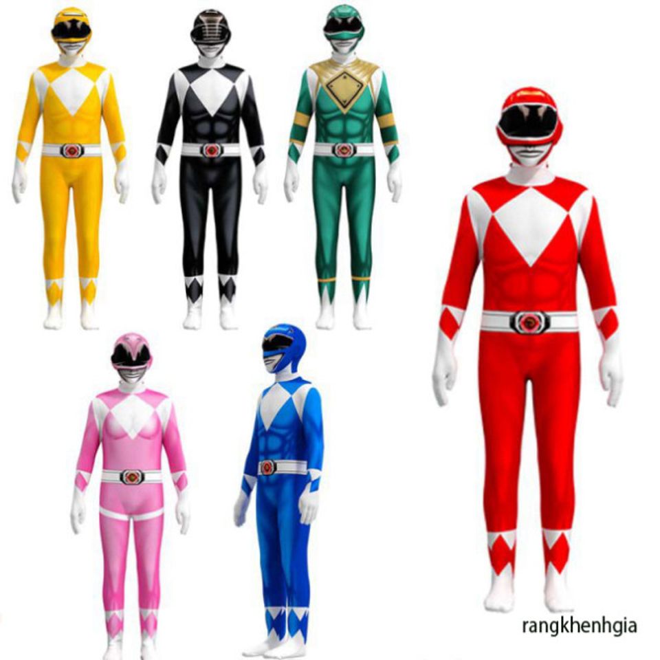 Bộ Trang Phục Power Rangers Áo Liền Quần Cho Người Lớn & Trẻ Em ...