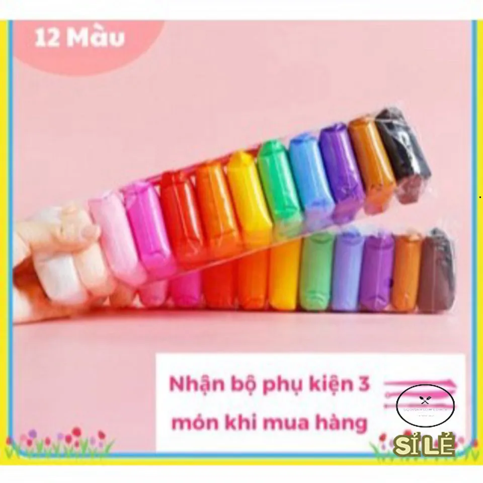 Bộ Đất Nặn Nhật Bản Siêu Nhẹ An Toàn - 12/24/36 Màu Dễ Dàng Sáng Tạo ...