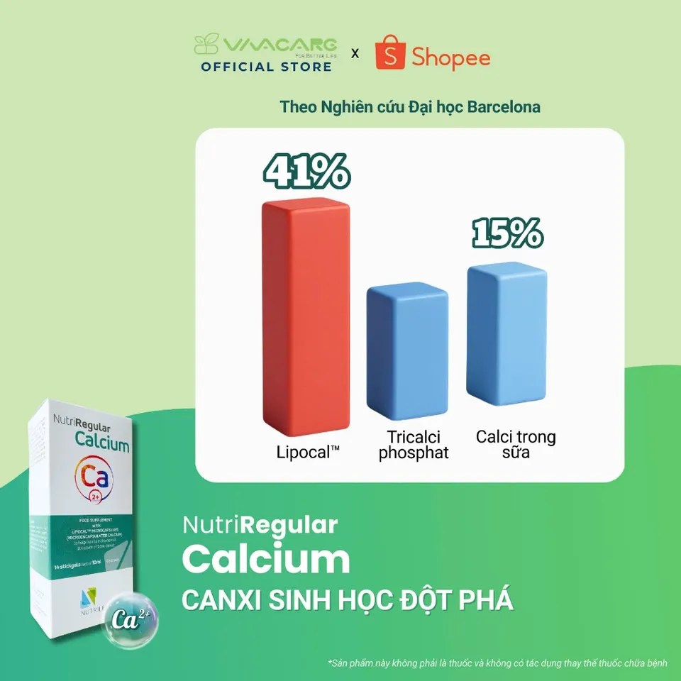 Gói Bổ Sung Canxi NutriRegular Nhập Khẩu Ý - Hỗ Trợ Xương Khỏe, Giàu ...