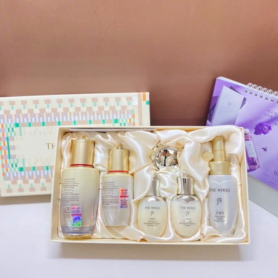 Bộ Tinh Chất Đông Y Whoo Bichup Ultimate Recovery Youth Serum Set - Dưỡng Da Chống Lão Hóa, Cung Cấp Độ Ẩm, Tái Tạo Da