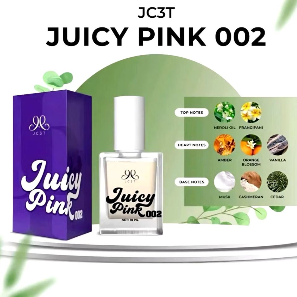 Nước Hoa Lăn Lên Quần Sịp Juicy Pink 10ml - Không Chứa Cồn, Hương Hoa, Dùng Cho Nam & Nữ, Lưu Hương 12 Giờ, Tự Tin Tỏa Sáng