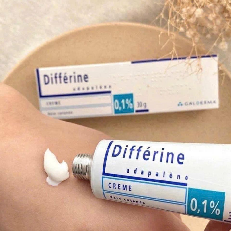 Kem Giảm Mụn Diffe..0.1% 30g dạng kem –  mụn ẩn, giảm viêm đỏ