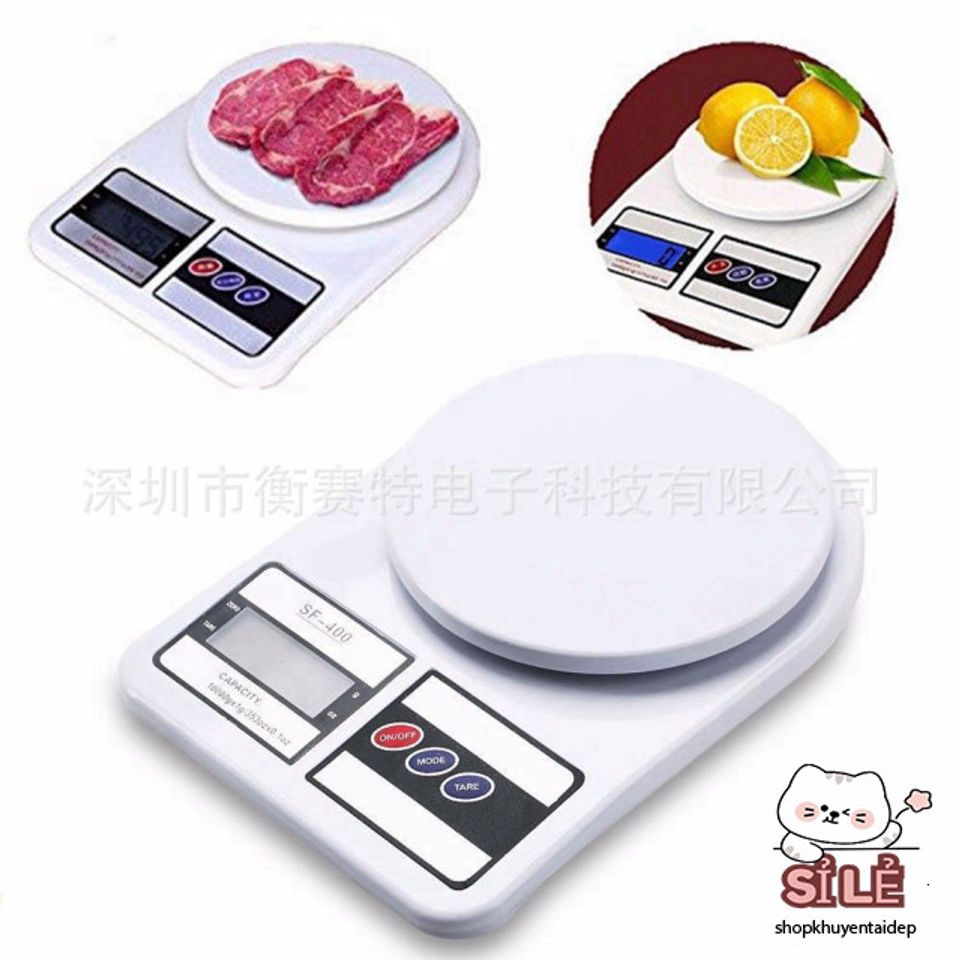 Cân Điện Tử Mini FS-400 10kg/1g - Cân Mặt Bàn Chính Xác Cao, Màn Hình LCD Sáng, Bảo Hành 1 Năm, Pin Miễn Phí