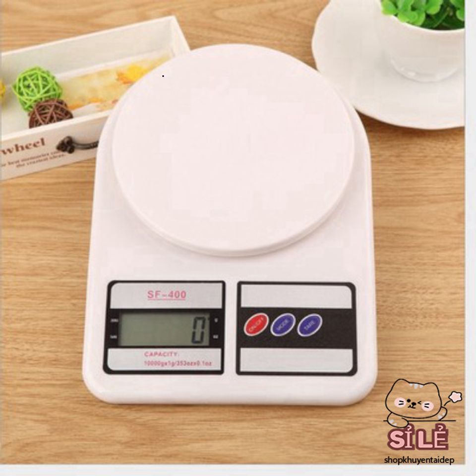 Cân Điện Tử Mini FS-400 10kg/1g - Cân Mặt Bàn Chính Xác Cao, Màn Hình LCD Sáng, Bảo Hành 1 Năm, Pin Miễn Phí