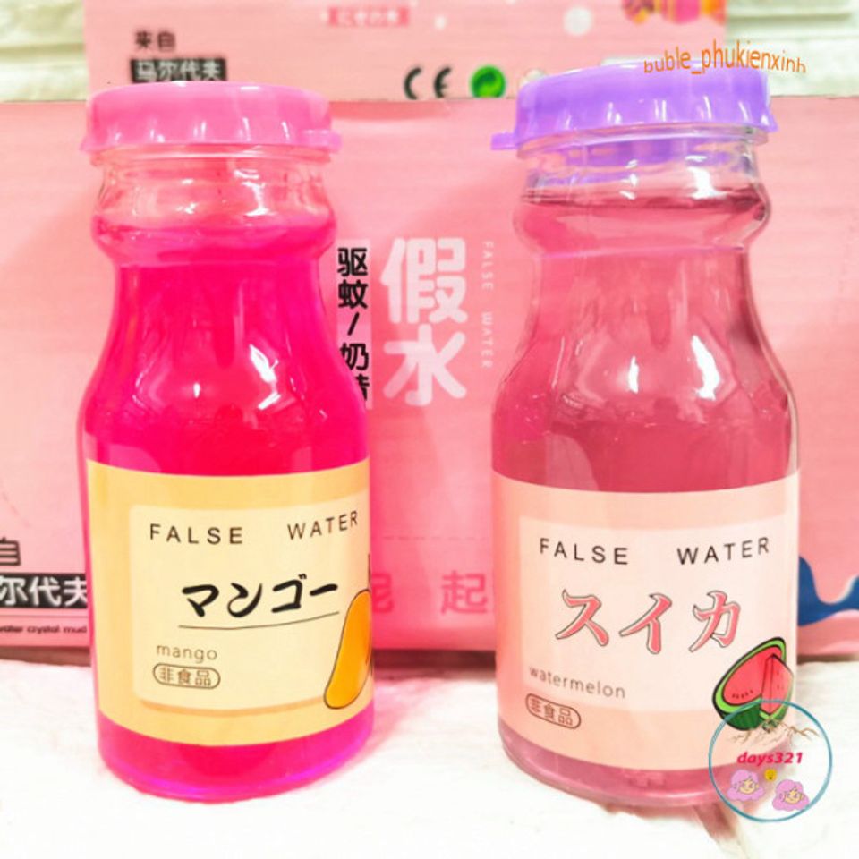 Chai Slime Nước Hoa Quả Mix Đào Dưa Hấu Vải 9 Màu Sắc - Đồ Chơi Nhờn Ma Quái Squishy Vui Nhộn Cho Trẻ Em và Người Lớn