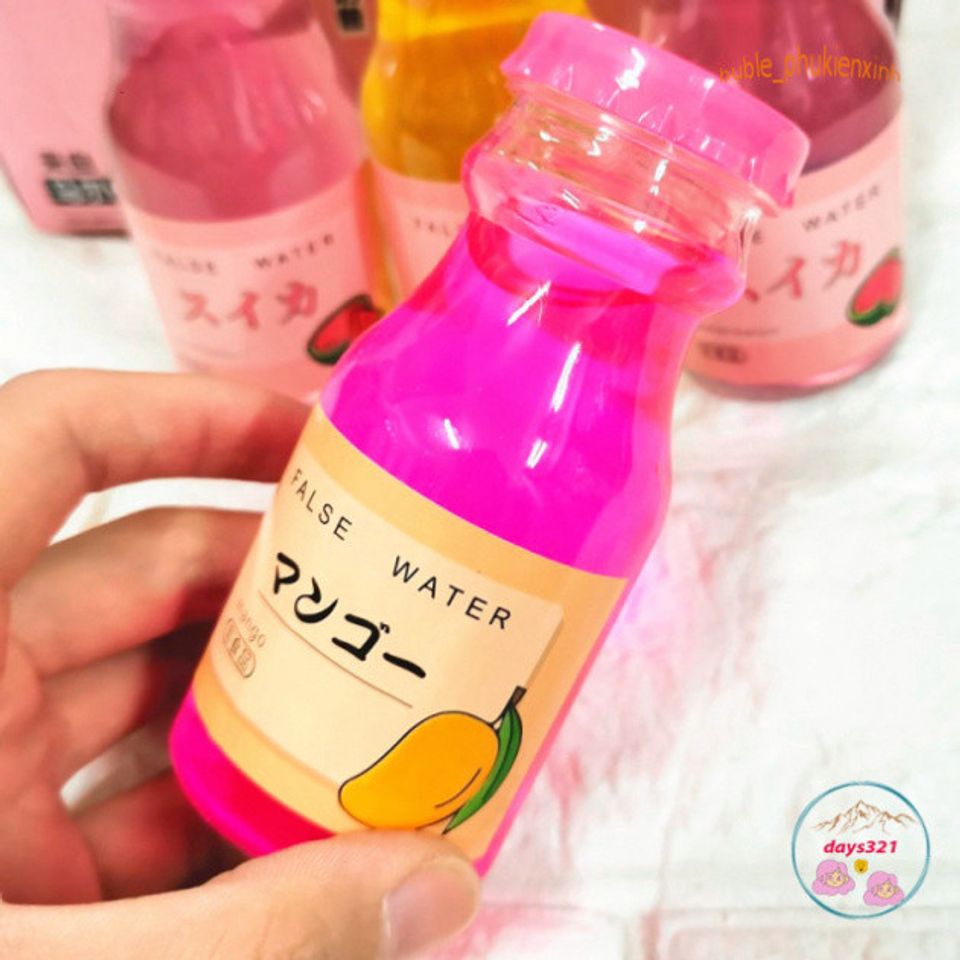 Chai Slime Nước Hoa Quả Mix Đào Dưa Hấu Vải 9 Màu Sắc - Đồ Chơi Nhờn Ma Quái Squishy Vui Nhộn Cho Trẻ Em và Người Lớn