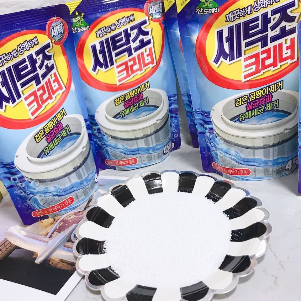 Bột Tẩy Lồng Máy Giặt 450g (02 Gói) - Loại Bỏ Nhanh Chóng Cặn Bẩn, Bảo Vệ Máy Giặt Và Khử Mùi Hôi, Nấm Mốc
