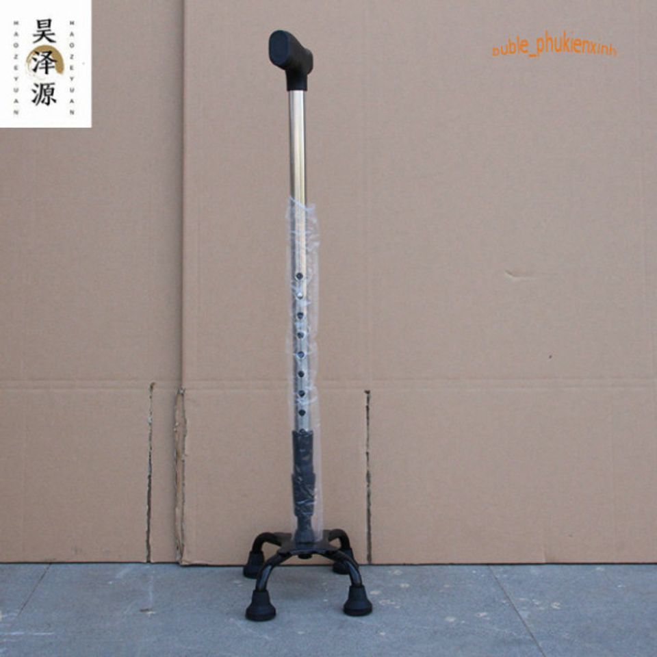 Gậy Hỗ Trợ 3 Chân Chắc Chắn - Dụng Cụ Đi Lại Cho Người Cao Tuổi và Người Khuyết Tật, Điều Chỉnh Chiều Cao, Chống Trơn Trượt