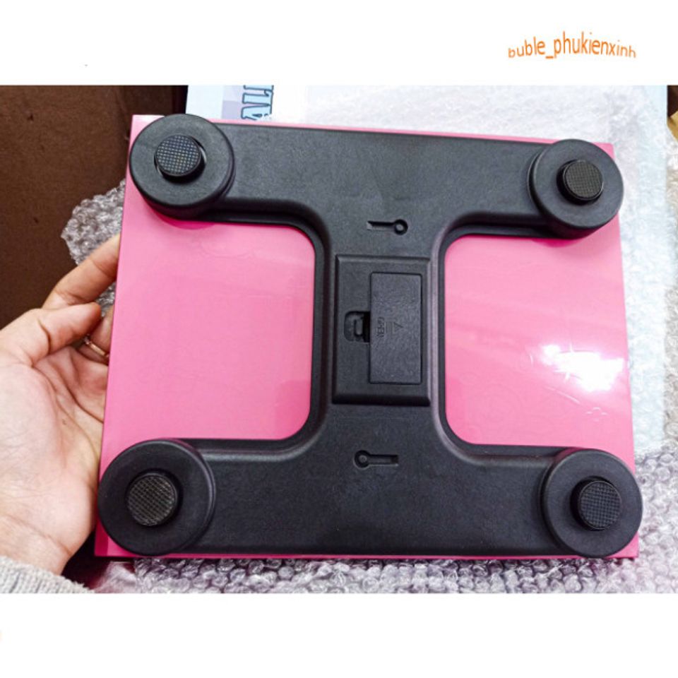 Cân Điện Tử Hình Mèo Hello Kitty - Kính Cường Lực, Chịu Lực Tối Đa 180KG, Thiết Kế Dễ Thương, Bảo Hành 1 Năm