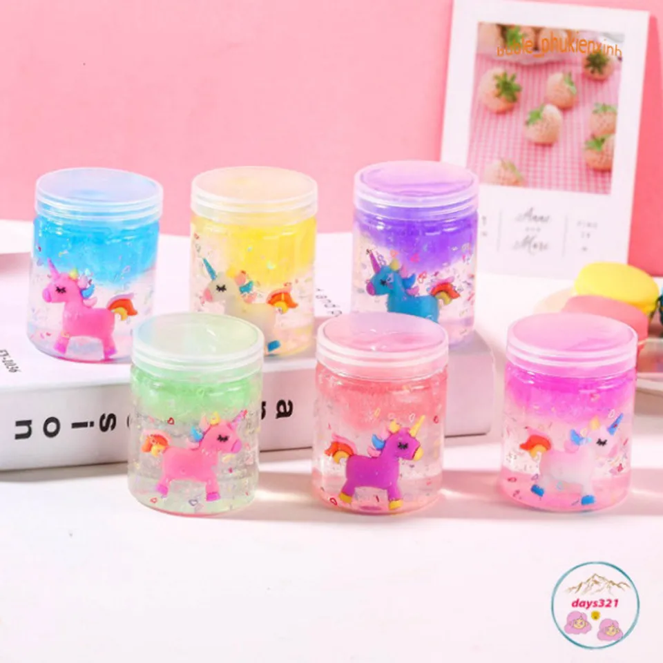 Bột SLIME CHARM Kim Tuyến Ngựa Unicorn - Đồ Chơi Squishy Màu Sắc Đẹp ...