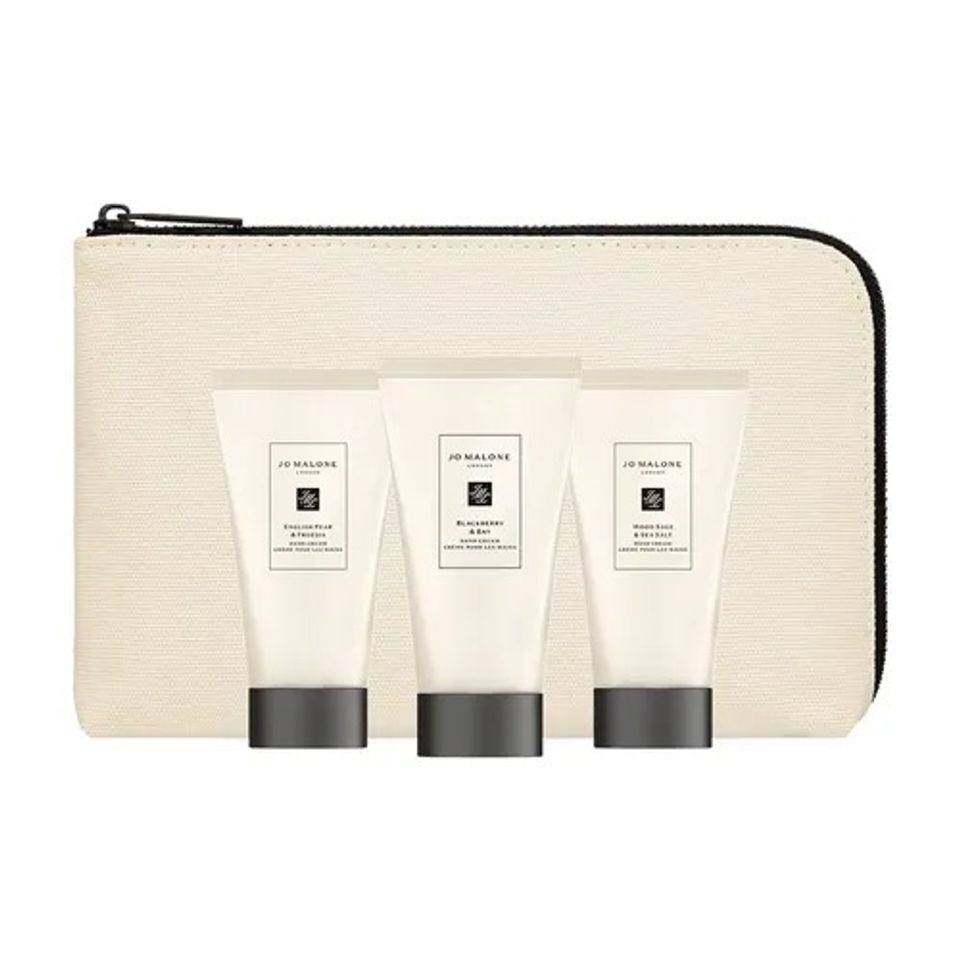 Set Kem Dưỡng Da Tay Jo Malone Trio (3x30ml) - Hương Nhài, Hoa Hồng, Bạc Hà Kèm Túi Chính Hãng - Dưỡng Ẩm và Thư Giãn Da Tay