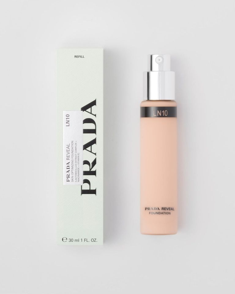 Kem Nền PRADA Reveal Skin Optimizing Foundation #LN10 Light Neutral - Refill Chất Lượng Cao, Che Khuyết Điểm, Trang Điểm Tự Nhiên