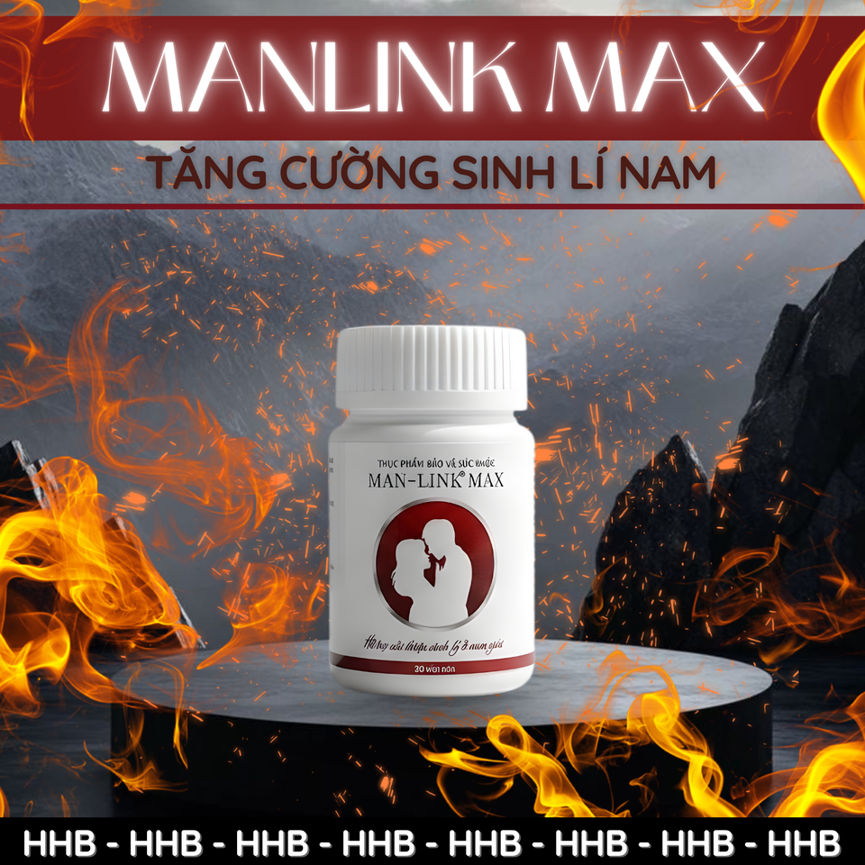 Viên uống bổ sung kẽm Manlink Max 30 viên - Chăm sóc sức khỏe nam giới với L-Arginine, Dâm dương hoắc, và Nhân sâm