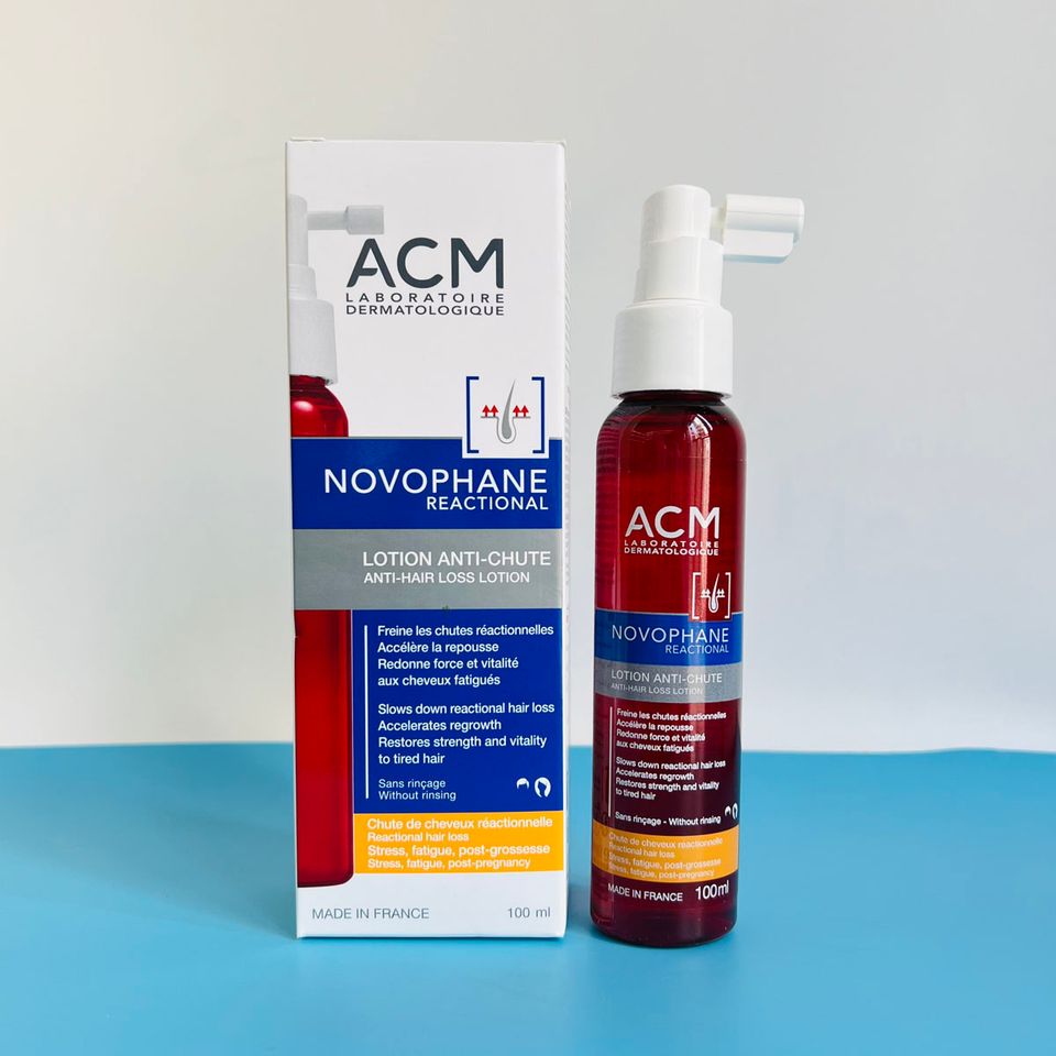 Tinh Chất Giảm Rụng Tóc ACM Novophane 100ml - Nuôi Dưỡng Da Đầu, Kích Thích Mọc Tóc Khỏe, Dược Mỹ Phẩm Pháp