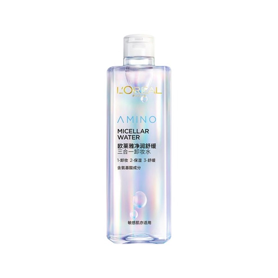 Nước Tẩy Trang Dưỡng Ẩm L'Oreal Paris Micellar Water 400ml - Làm Sạch Nhẹ Nhàng, Phục Hồi Da Nhạy Cảm, Chứa Amino Acid
