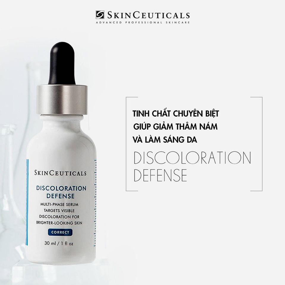 Serum Trẻ Hóa Làm Sáng Da Skinceuticals Discoloration Defense 30ml - Giảm Thâm Nám, Dưỡng Ẩm, Phục Hồi Da Tổn Thương Do Ánh Nắng