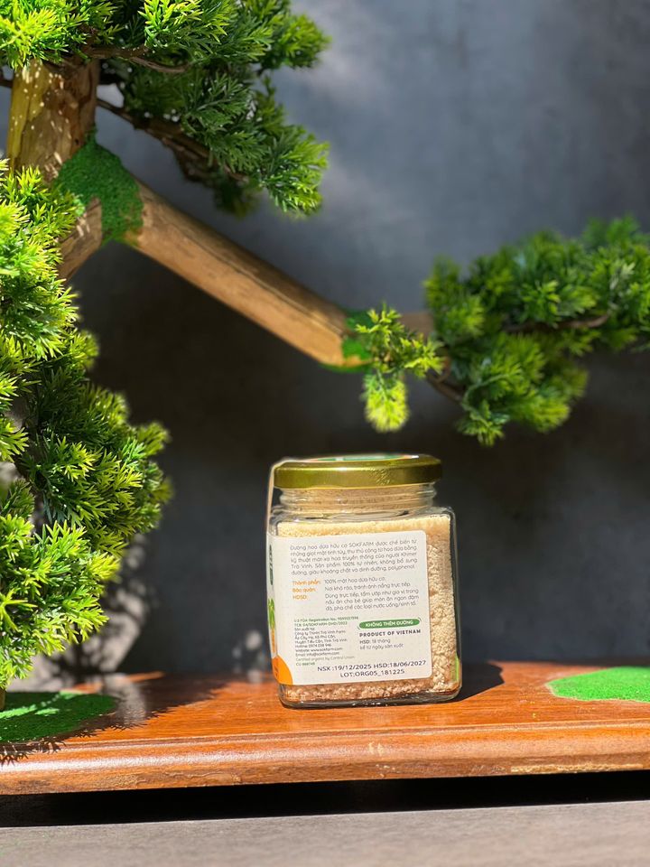 Đường Hữu Cơ Hoa Dừa Sokfarm - Đường Nguyên Chất Không Tẩy Trắng, An Toàn Cho Bé, Thực Phẩm Dinh Dưỡng Từ Thiên Nhiên