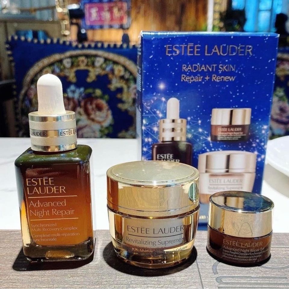 Set Dưỡng Da Estée Lauder Travel Exclusive - Bộ 3 Sản Phẩm Repair, Firm, Bright Chính Hãng Cho Làn Da Rạng Rỡ, Khỏe Mạnh