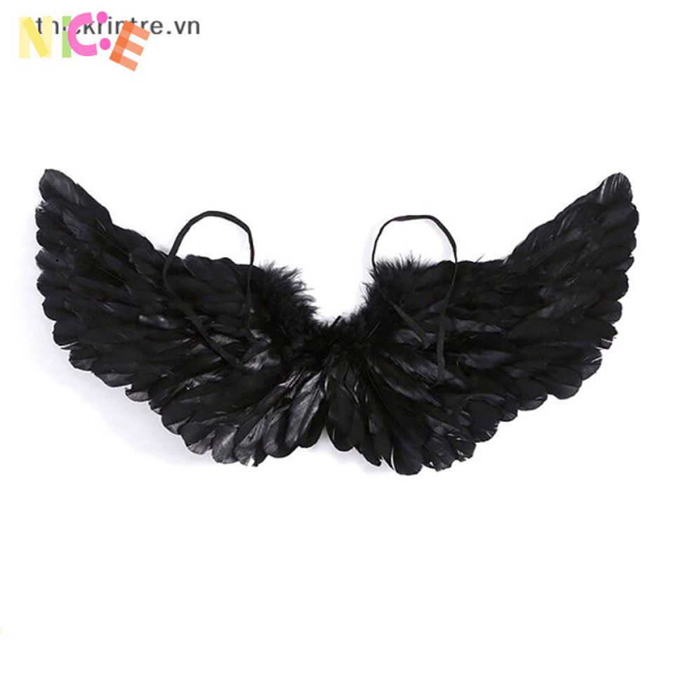 Cánh Thiên Thần Đen Trắng Huyền Bí - Phụ Kiện Thời Trang Tạo Điểm Nhấn Tối Giản Cho Ngôi Nhà Bạn