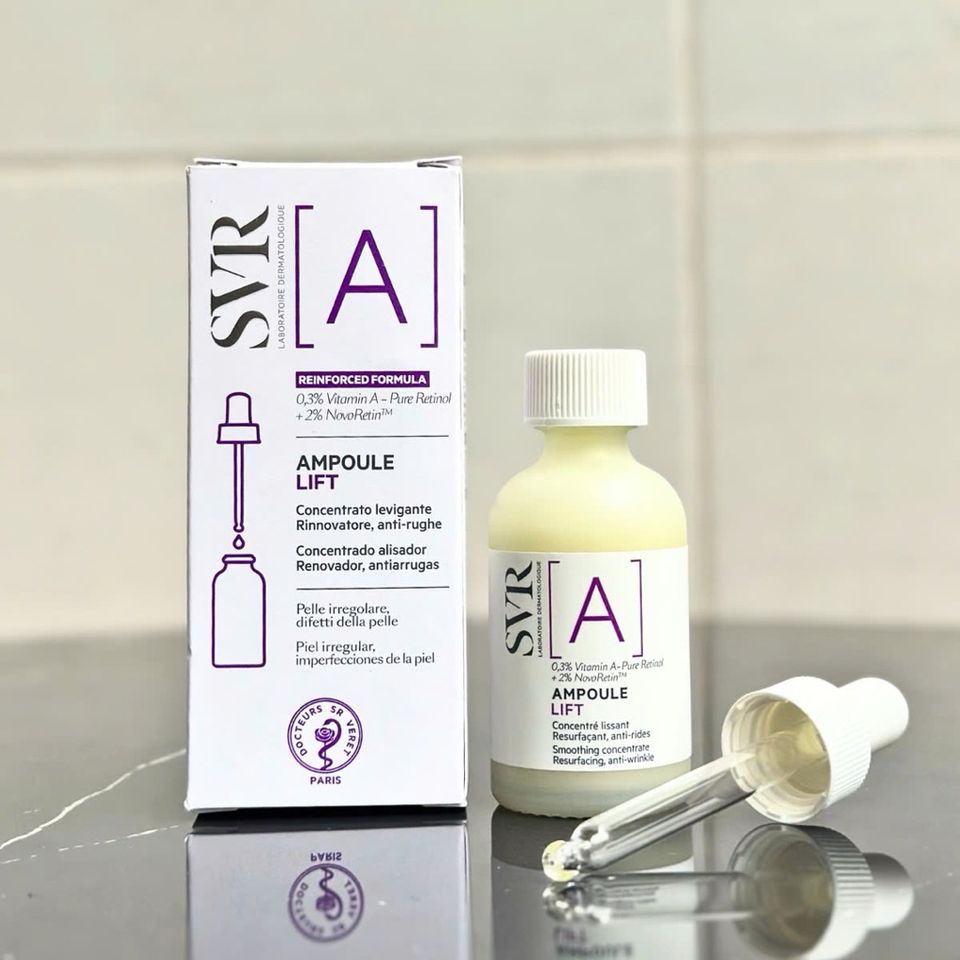 SVR Ampoule Lift A - Serum Retinol 0.3% Làm Mịn Da, Mờ Nếp Nhăn 30ml