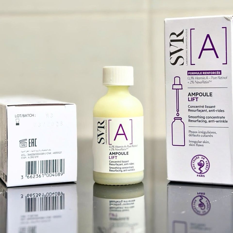 SVR Ampoule Lift A - Serum Retinol 0.3% Làm Mịn Da, Mờ Nếp Nhăn 30ml