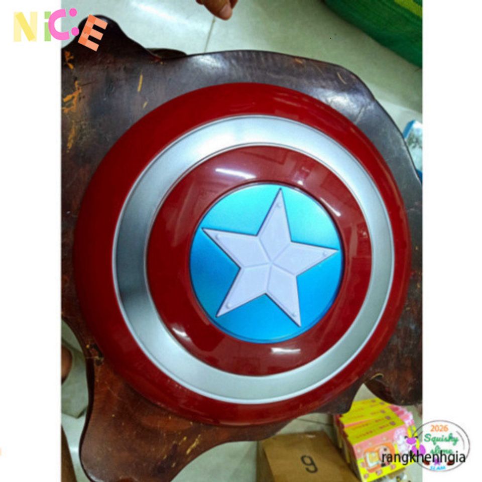 Mặt Nạ Phát Sáng Đội Trưởng Mỹ Avengers - Đồ Chơi Hóa Trang Siêu Anh Hùng Cho Trẻ Em với Iron Man & Spider-Man