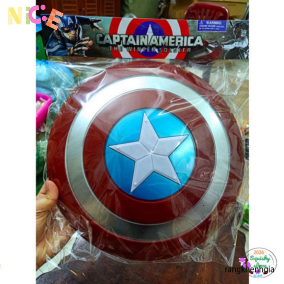 Mặt Nạ Phát Sáng Đội Trưởng Mỹ Avengers - Đồ Chơi Hóa Trang Siêu Anh Hùng Cho Trẻ Em với Iron Man & Spider-Man