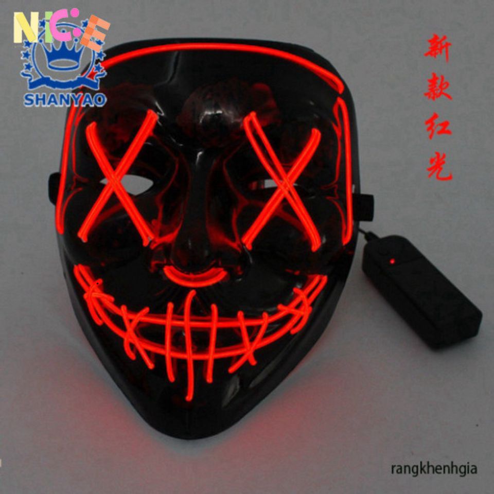 Mặt Nạ Hóa Trang Halloween LED Đa Sắc - 8 Màu Rực Rỡ Cho Tiệc Hóa Trang Kỳ Diệu - Quà Tặng Thú Vị Cho Mọi Lứa Tuổi