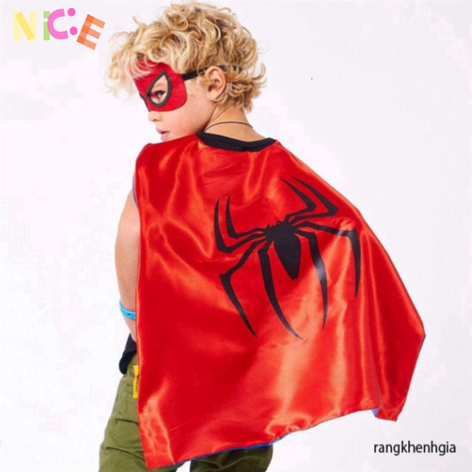 Áo Choàng Hóa Trang Spider-Man cho Bé - Chất Liệu Polyester, Cosplay Siêu Anh Hùng Marvel, Đẹp và Đáng Yêu!