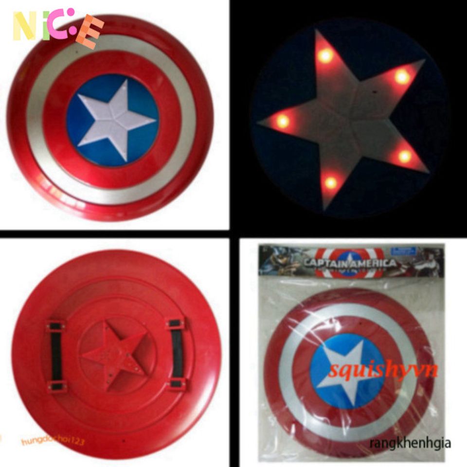 Mặt Nạ Đội Trưởng Mỹ Phát Sáng Avengers - Hóa Trang Siêu Anh Hùng Iron Man, Spider-Man & Captain America Cho Trẻ Em & Người Lớn