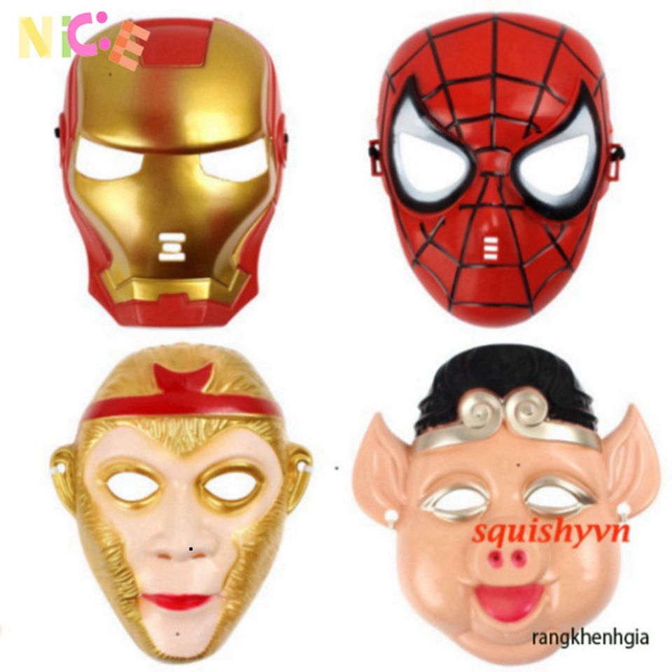 Bộ Mặt Nạ Hóa Trang Tây Du Kí Cho Trẻ Em - Đường Tăng, Tôn Ngộ Không, Chu Bát Giới - Quà Tặng Halloween & Tiệc Sinh Nhật