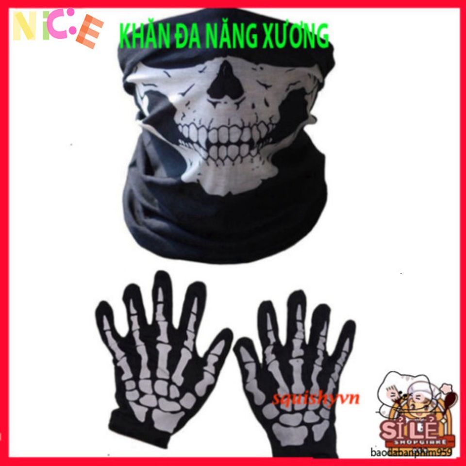 Khăn Phượt Đa Năng Chống Nắng & Chống Bụi - Thiết Kế Hoa Văn Xương Thời Trang Cho Người Yêu Thiên Nhiên và Xê Dịch