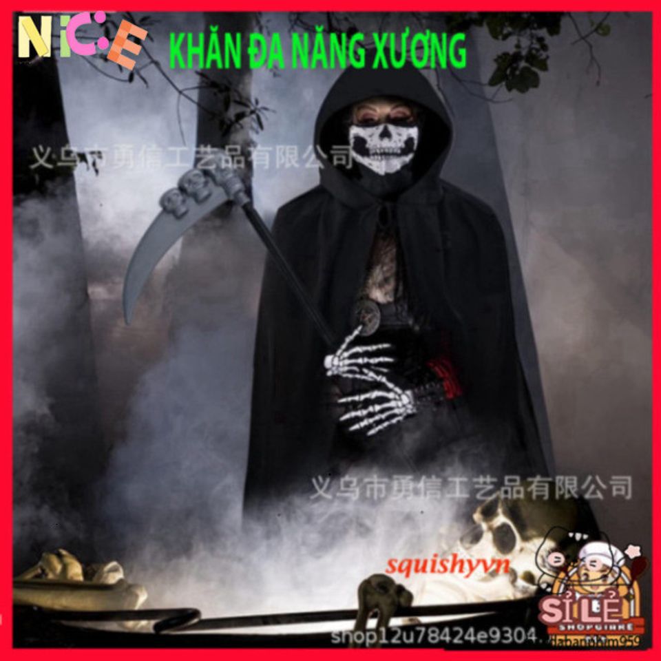 Khăn Phượt Đa Năng Chống Nắng & Chống Bụi - Thiết Kế Hoa Văn Xương Thời Trang Cho Người Yêu Thiên Nhiên và Xê Dịch