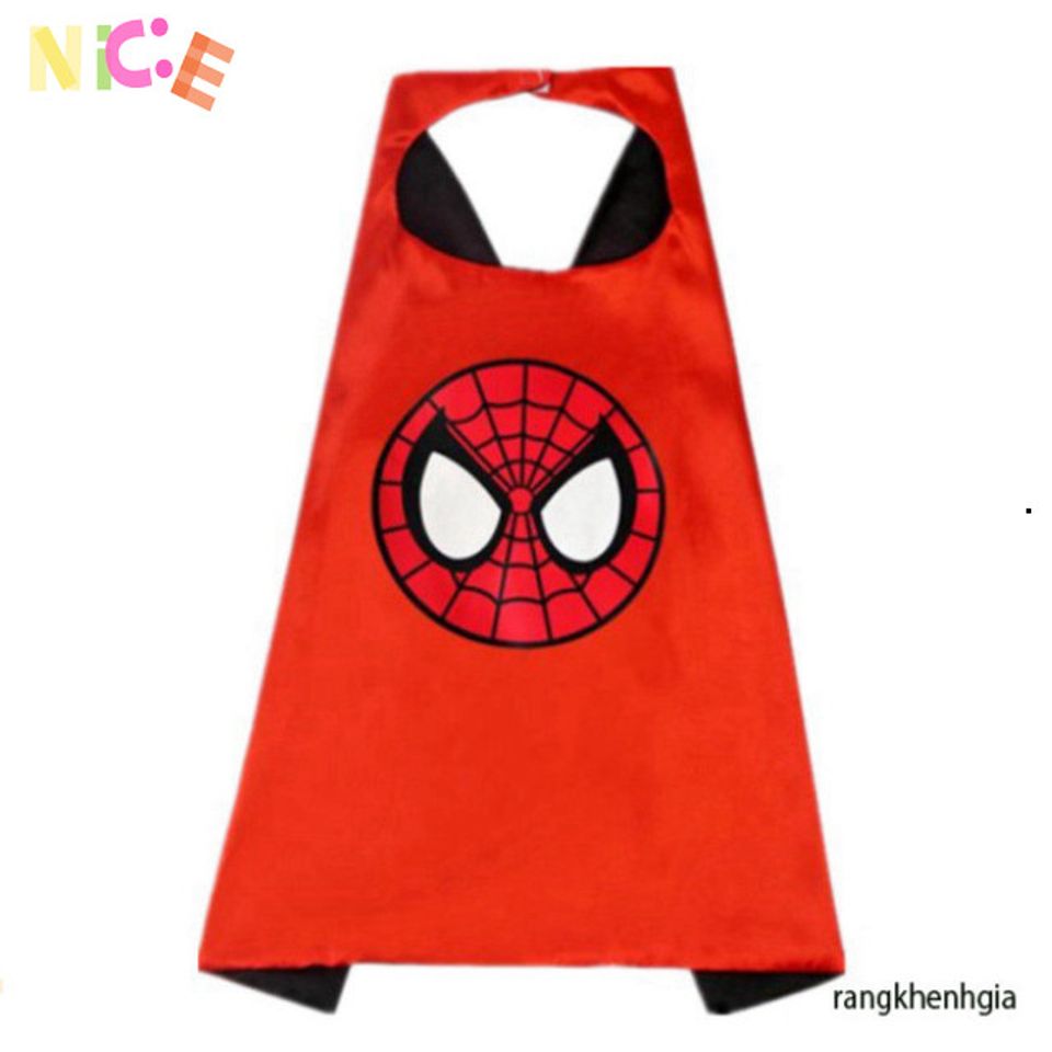 Bộ Áo Choàng Siêu Anh Hùng Avengers - Mặt Nạ Hóa Trang Captain America, Spider-Man, Iron Man, Batman cho Trẻ Em 3-10 Tuổi