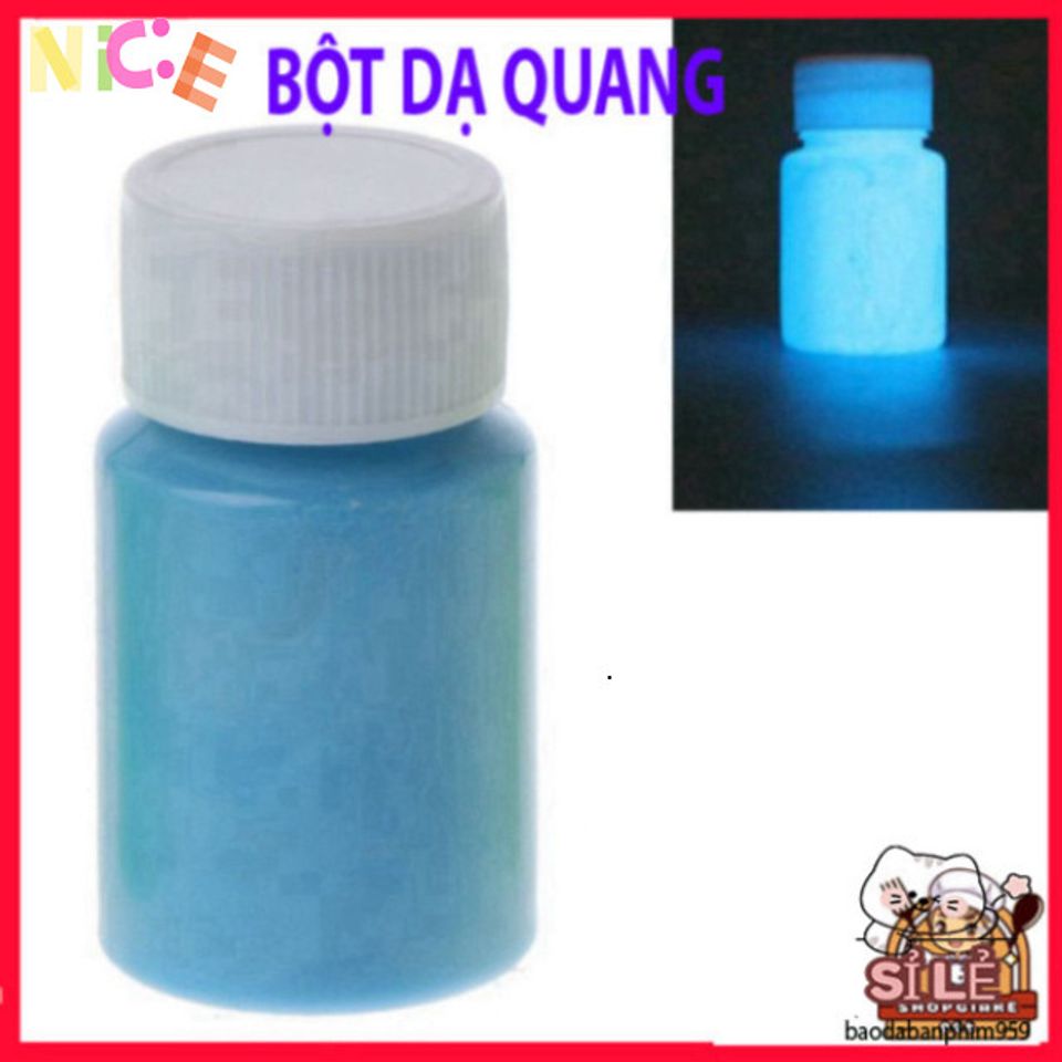 Bột Dạ Quang Siêu Sáng 20g - Trang Trí Nghệ Thuật Tỏa Sáng Trong Đêm, Phụ Kiện DIY Hấp Dẫn Cho Halloween và Sự Kiện Đặc Biệt