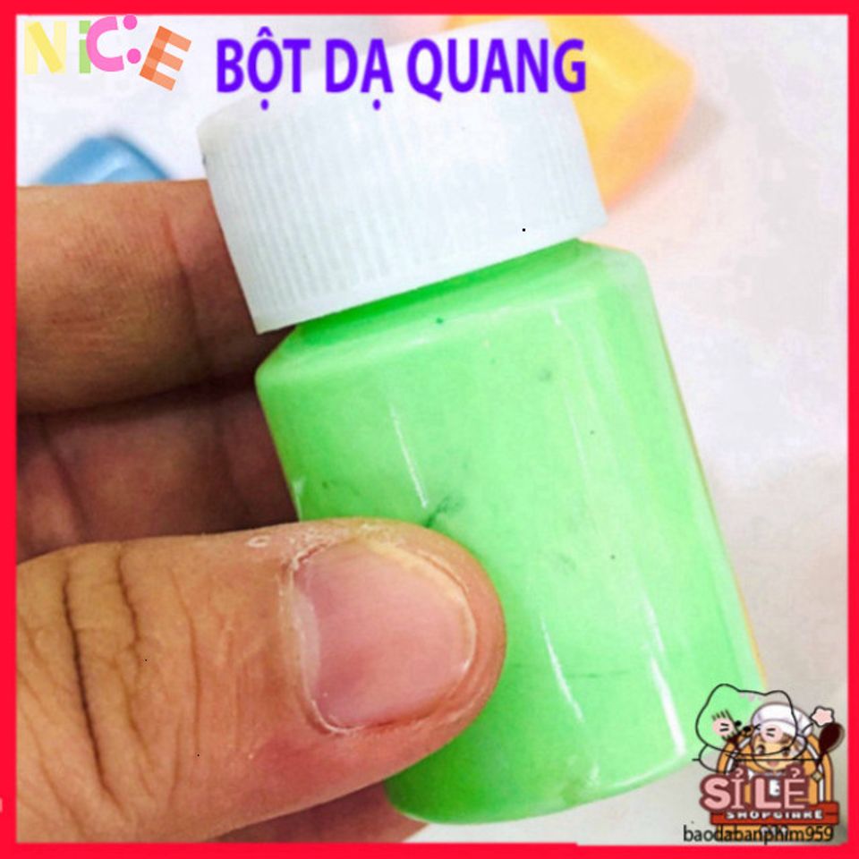 Bột Dạ Quang Siêu Sáng 20g - Trang Trí Nghệ Thuật Tỏa Sáng Trong Đêm, Phụ Kiện DIY Hấp Dẫn Cho Halloween và Sự Kiện Đặc Biệt