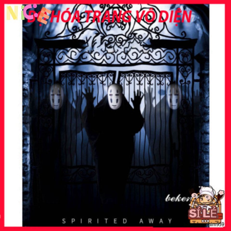 Bộ Cosplay Ma Vô Diện Spirited Away - Trang Phục Hóa Trang Cho Trẻ Em Và Người Lớn - Quà Tặng Độc Đáo Cho Fan Anime