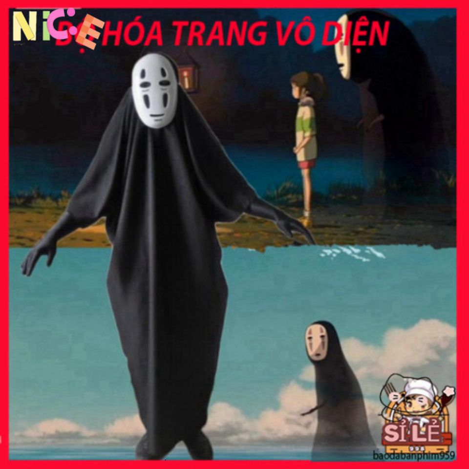Bộ Cosplay Ma Vô Diện Spirited Away - Trang Phục Hóa Trang Cho Trẻ Em Và Người Lớn - Quà Tặng Độc Đáo Cho Fan Anime
