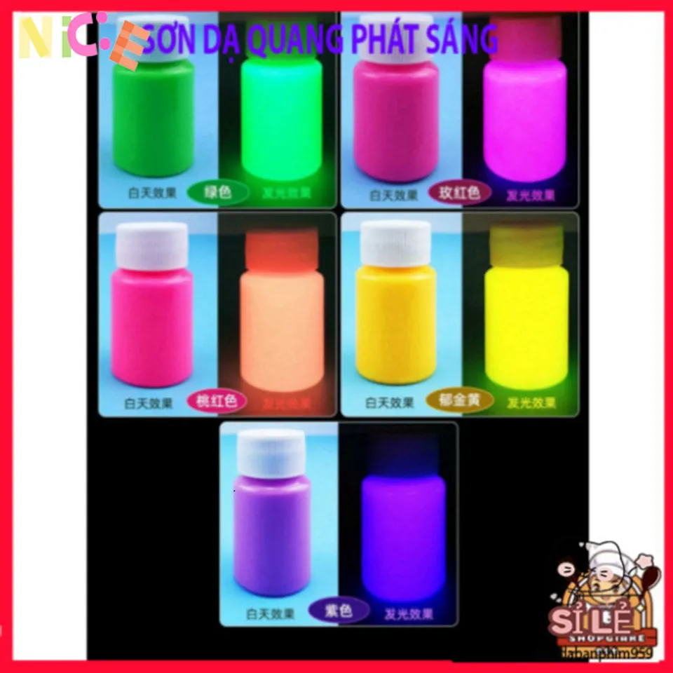 Sơn Acrylic Phát Sáng Dạ Quang 30g - Sơn Bột Tạo Hiệu Ứng Nghệ Thuật ...